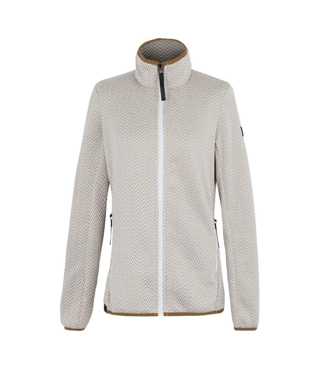 Veste Polaire Elzie Femme Blanc Taupe Clair Regatta-2