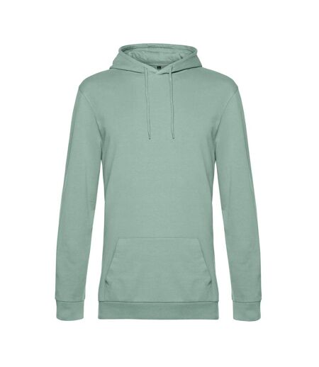 Sweat À Capuche Motif/style Uni Homme Vert De Gris B&C
