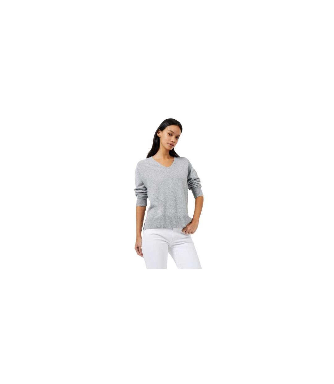 Womens/ladies Vhari Jumper Light Grey French Connection-2