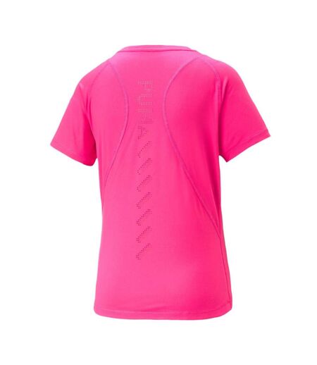 T-Shirt rose femme puma run cloudspun - m