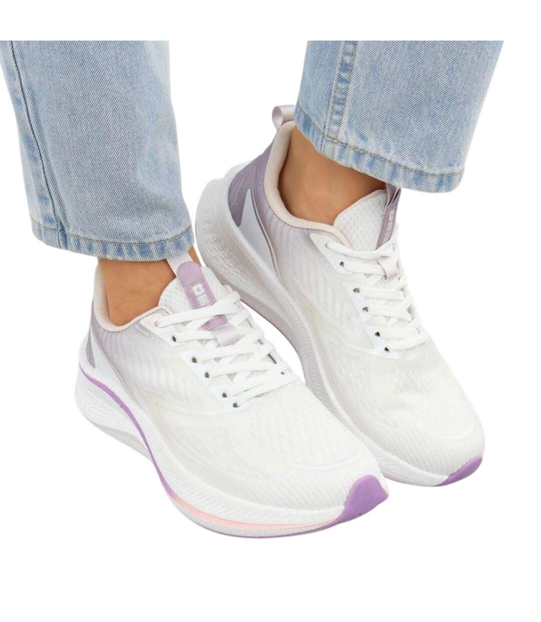 Chaussures Course À Pied Style Logo Femme Blanc Big Star-1