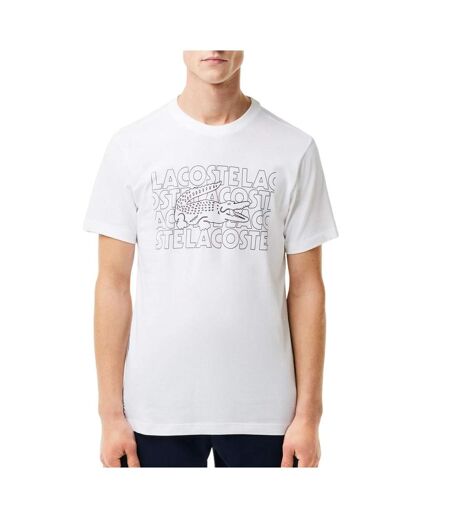 T-shirt blanc homme lacoste th7505