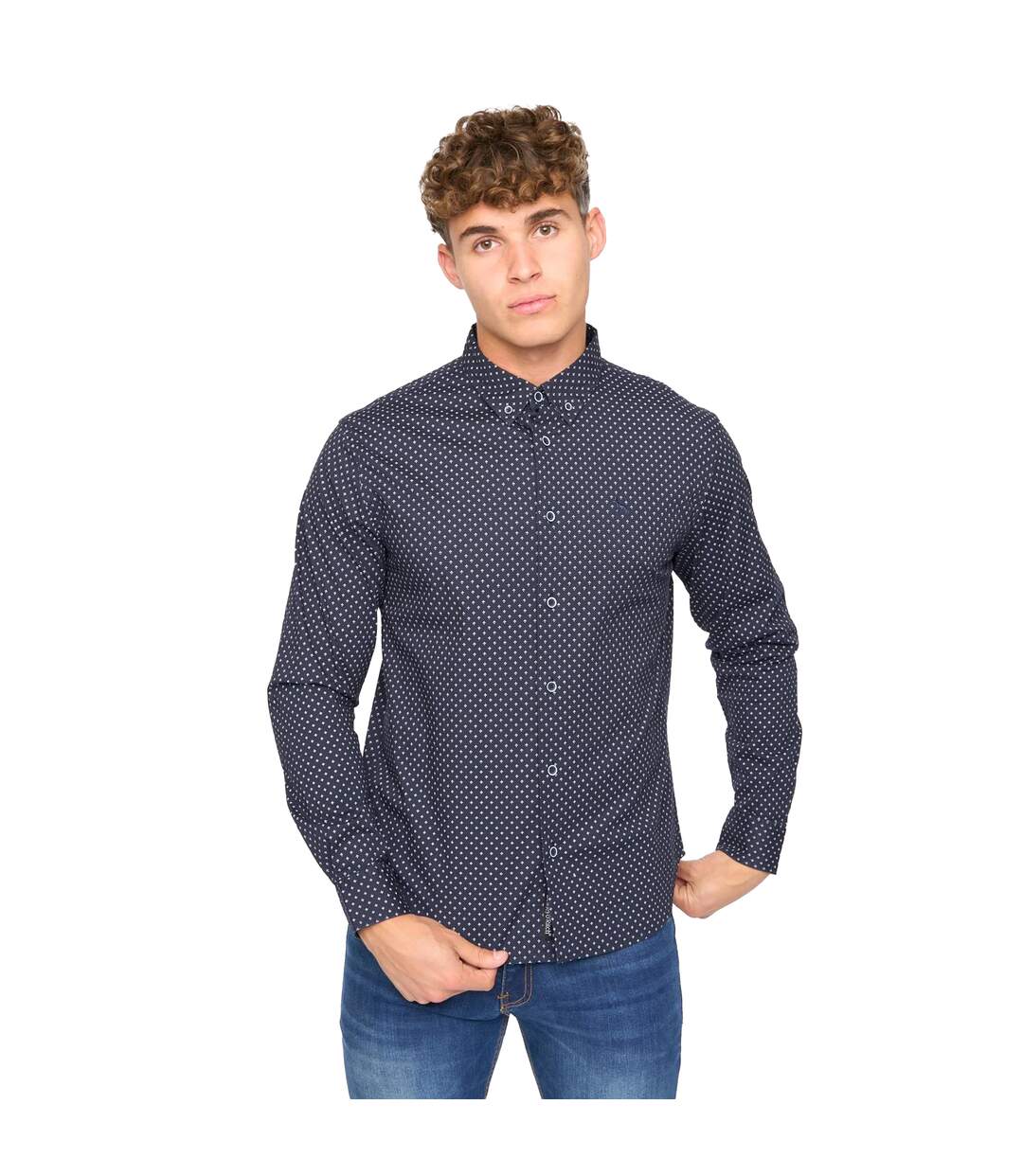 Chemise broadley homme bleu marine Bewley & Ritch