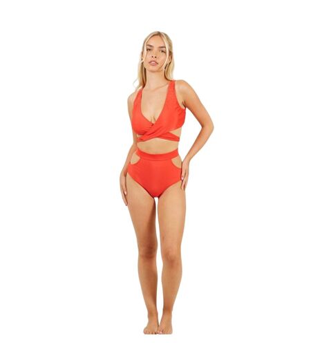 Bas De Maillot De Bain Around Femme Rouge Brave Soul