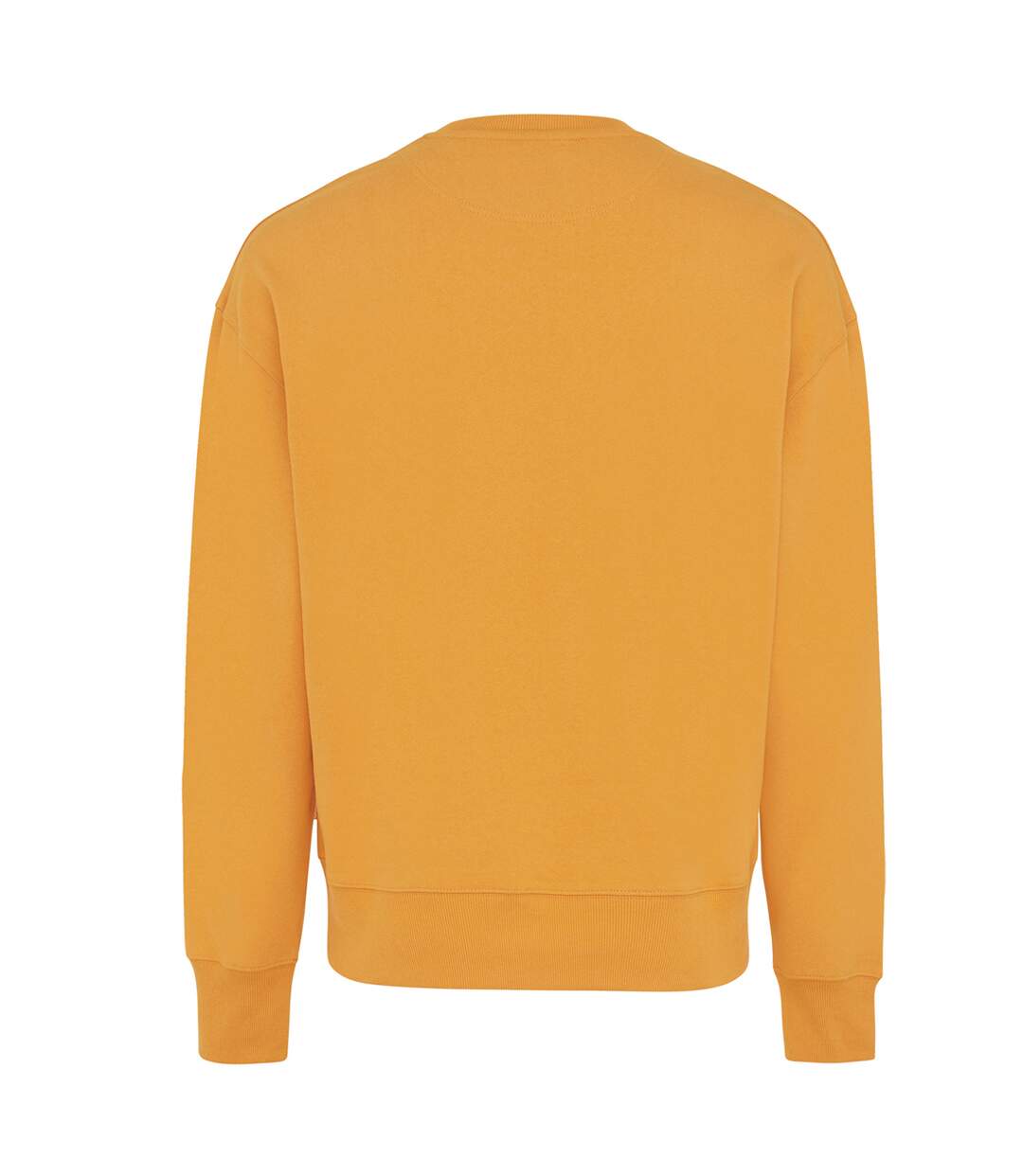 Unisex adult kruger recycled cotton crew neck relaxed fit sweatshirt sundial orange Iqoniq-2