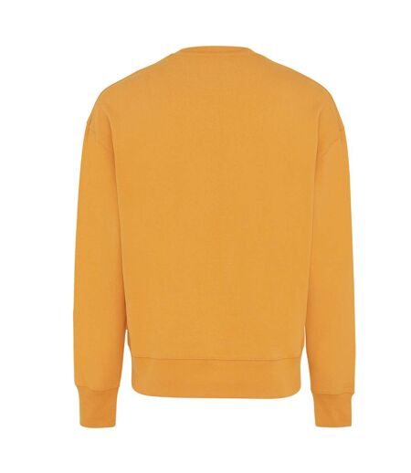 Unisex adult kruger recycled cotton crew neck relaxed fit sweatshirt sundial orange Iqoniq