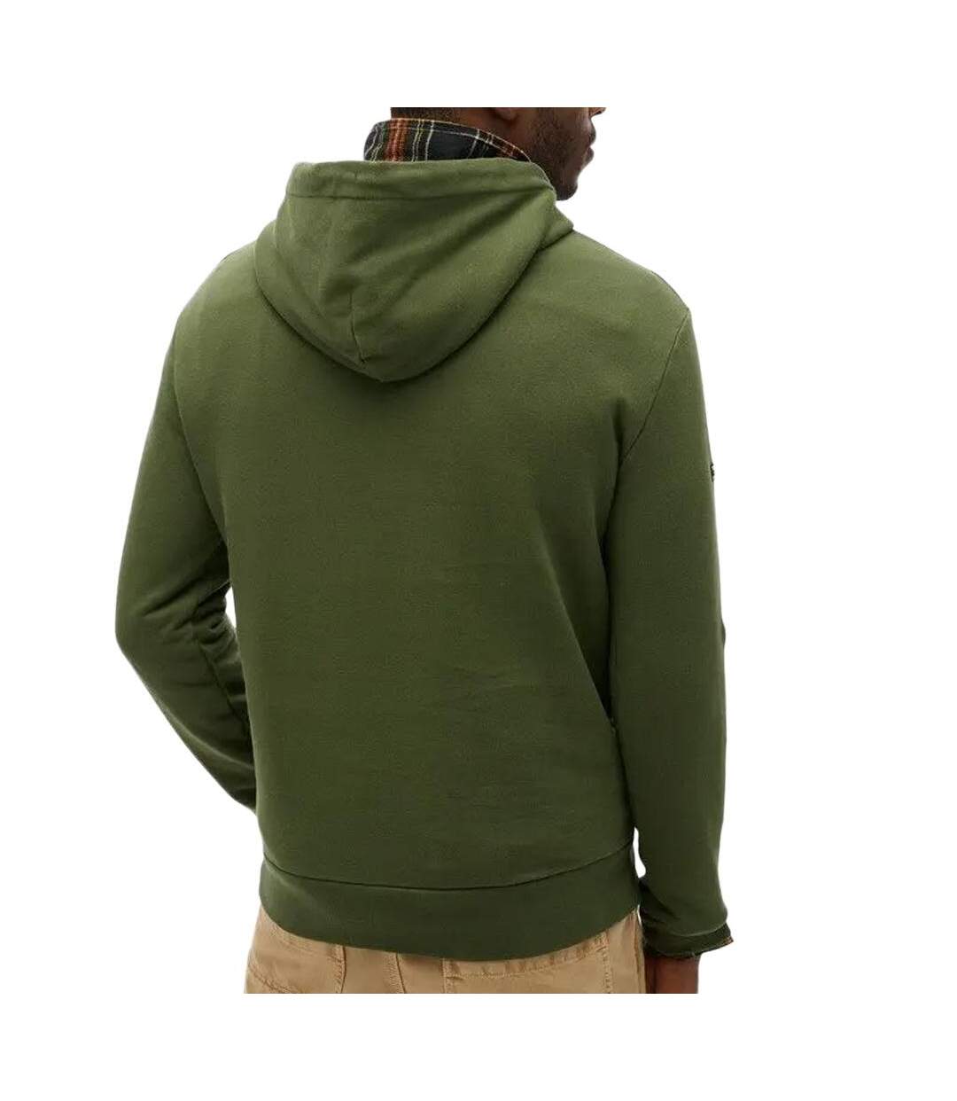 Sweat à capuche kaki homme superdry plain hood - xxl-2