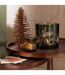 Sapin de Noël Déco à Paillettes Copper 48cm Marron-3