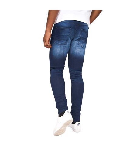 Jean barbeck homme bleu foncé délavé Crosshatch