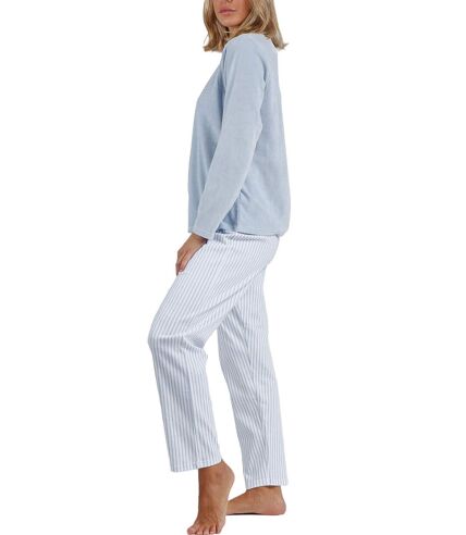 Pyjama tenue d'intérieur pantalon top manches longues Comfort Home Admas