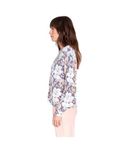 Womens/ladies Salvage Floral Relaxed Fit Shirt Multicoloured PJ Salvage