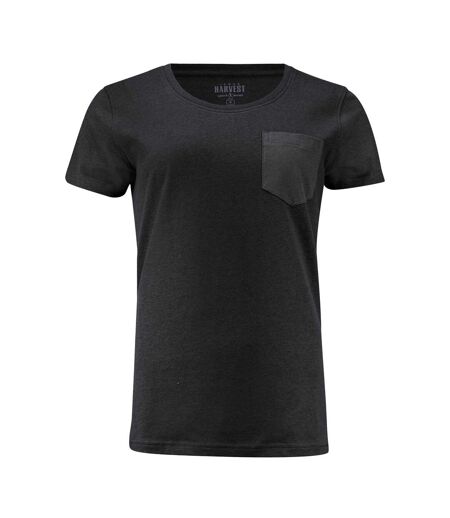 Womens/ladies Walcott T-shirt Black James Harvest