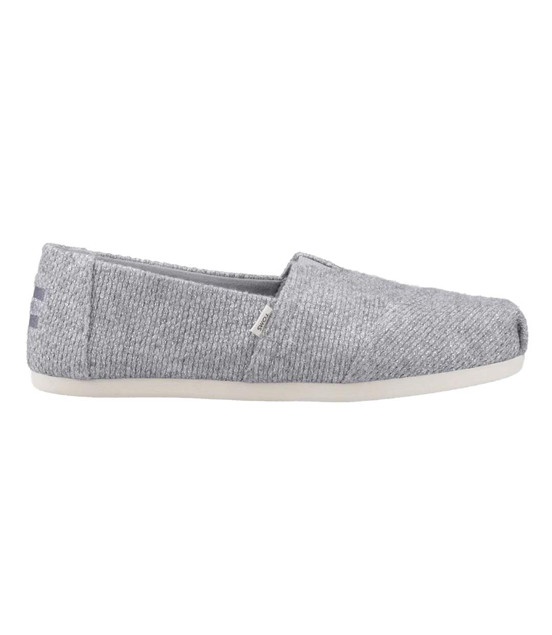 Womens/ladies Alpargata Espadrilles Grey Toms-4