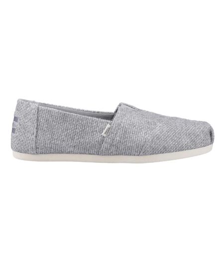 Womens/ladies Alpargata Espadrilles Grey Toms