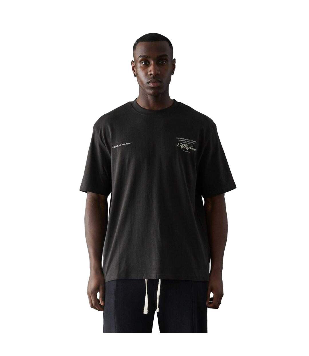 T-shirt Bourges Homme Noir Fiftyfive-2
