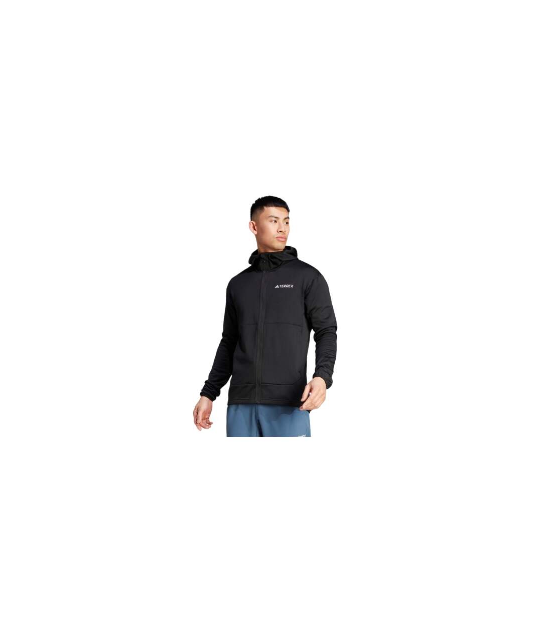 Mens Terrex Xperior Lightweight Fleece Jacket Black Adidas-1