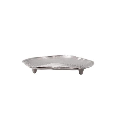 Plateau Décoratif Wood Art 29cm Argent