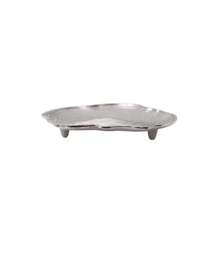 Plateau Décoratif Wood Art 29cm Argent