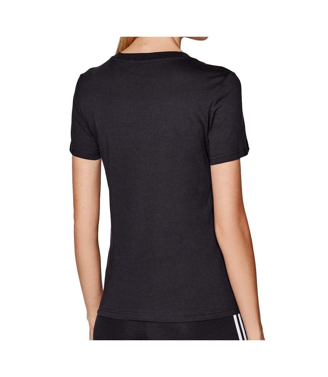 T-shirt noir femme adidas lin-2