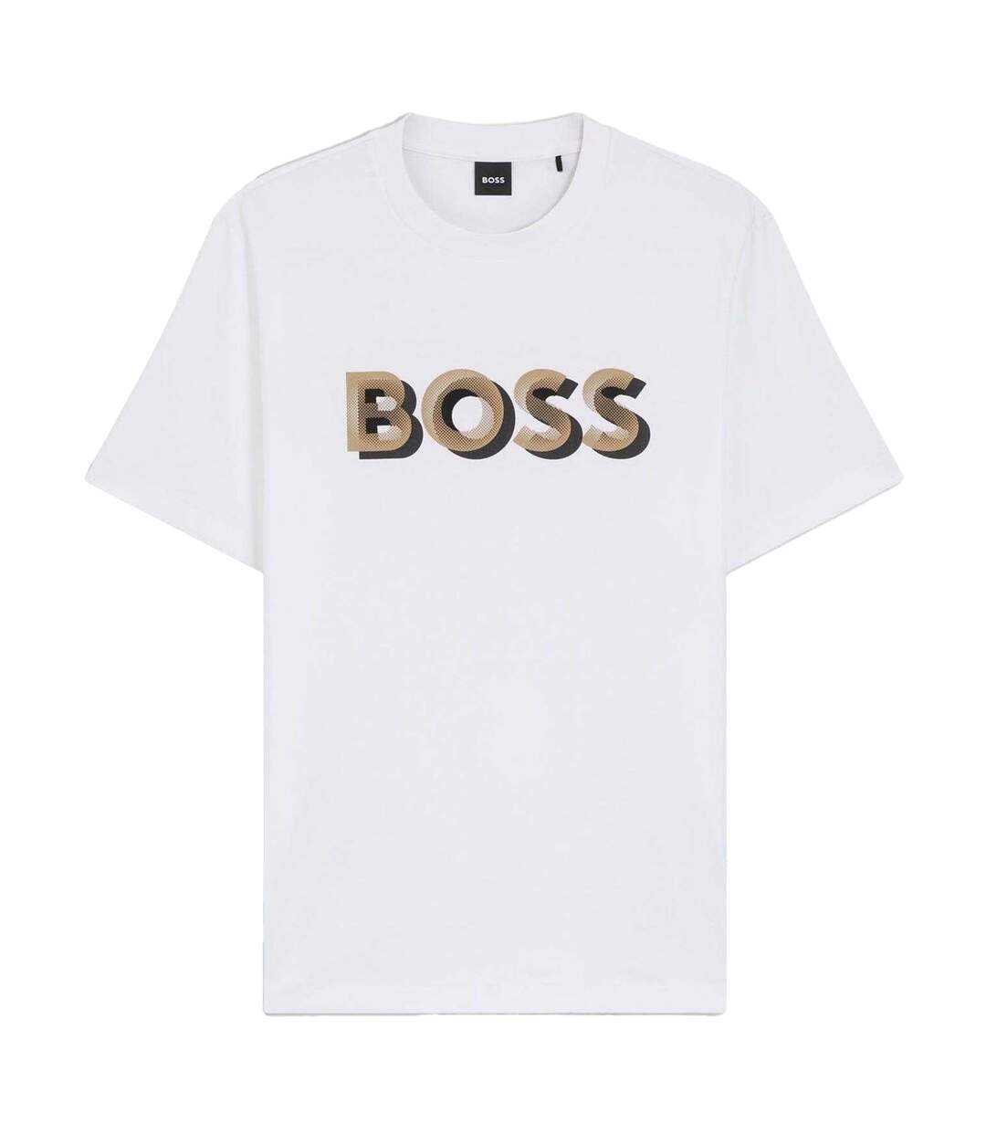 Mens Thompson Logo T-shirt White Boss-1