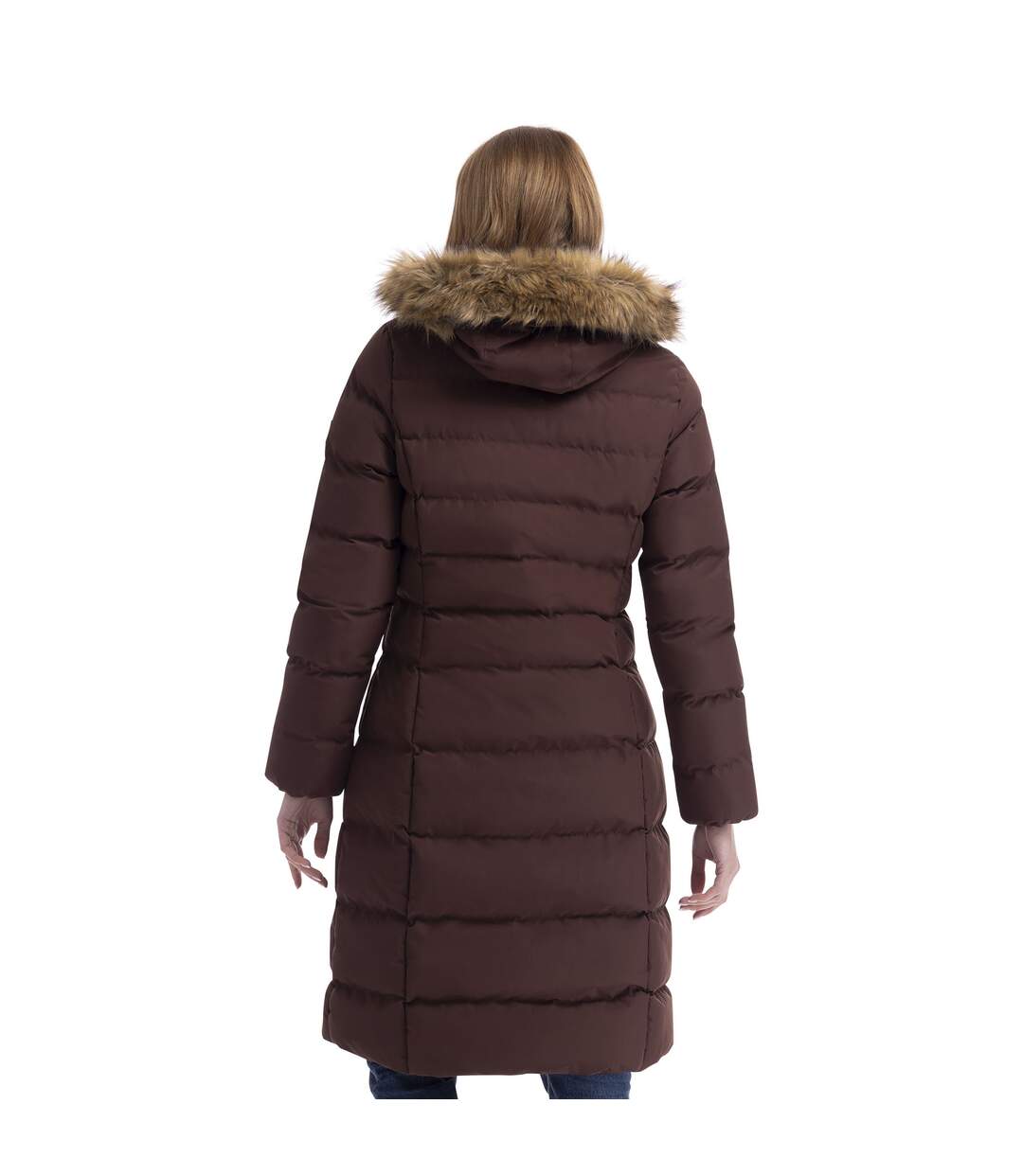 Doudoune Longue Audrey Femme Marron Trespass-3