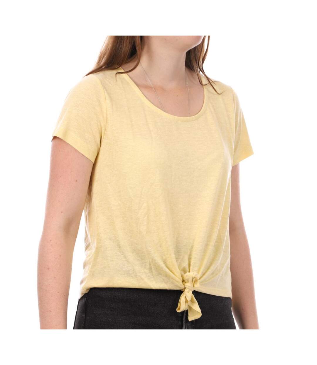 T-shirt Jaune Femme JDY Linette - L-1