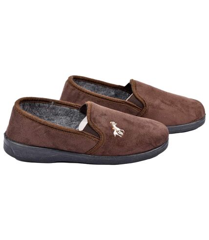 Pantoufle HOMME SUEDINE PREMIUM BAMATEX MARRON