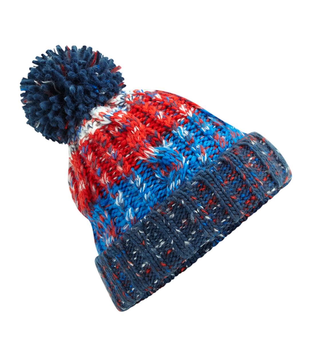 Bonnet Motif/style Tire-bouchon Rouge Bleu Beechfield-3