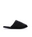 Chaussons noir femme calvin klein jeans slipper satin moire-2