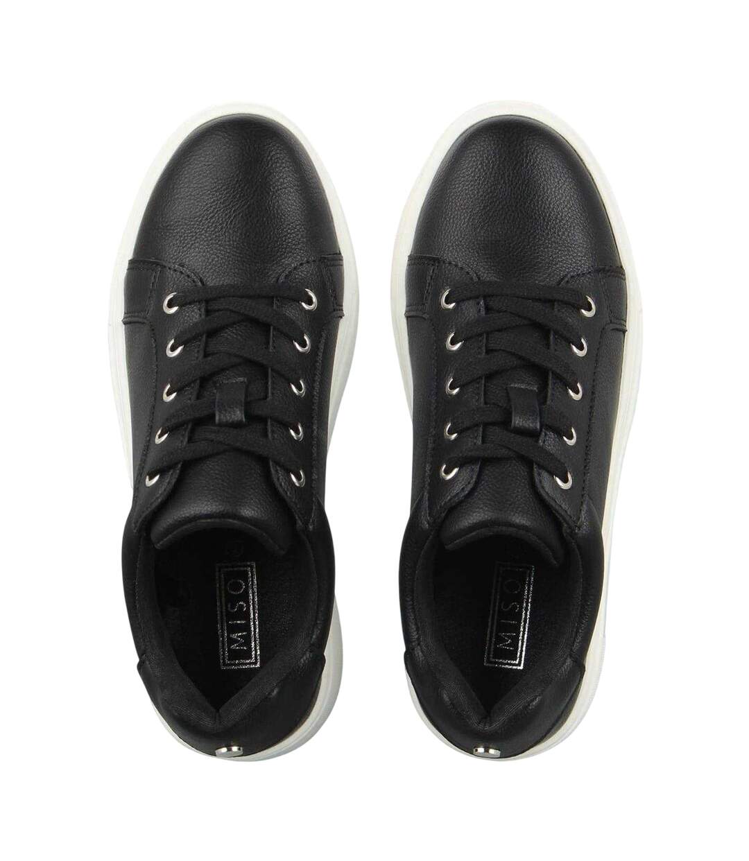Baskets Femme Noir Blanc Miso-3