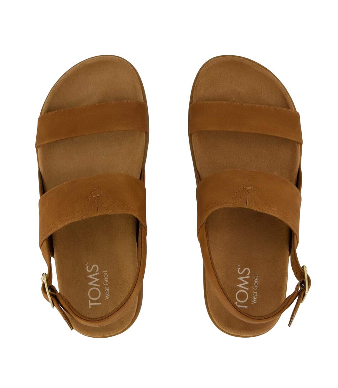 Womens/ladies Marin Sandals Brown Sugar Toms-3