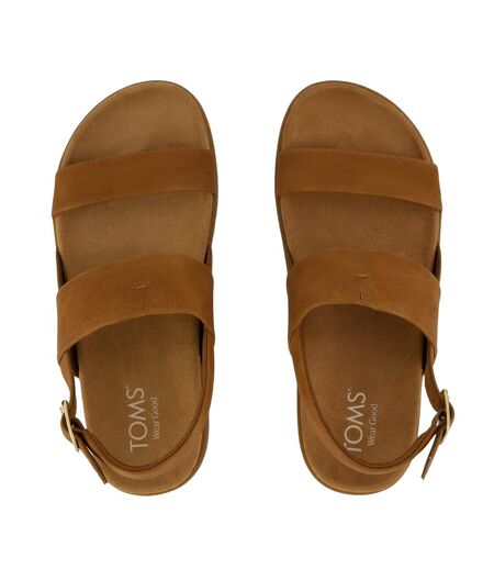 Womens/ladies Marin Sandals Brown Sugar Toms