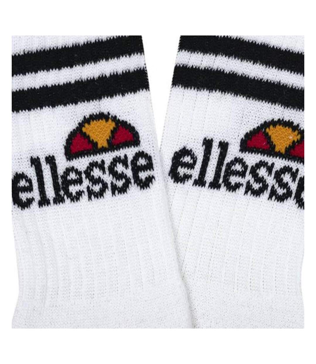 x3 paires de chaussettes blanches/noires homme ellesse sbsa-2
