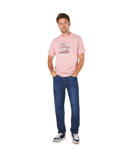 T-shirt gold state homme rose Maine