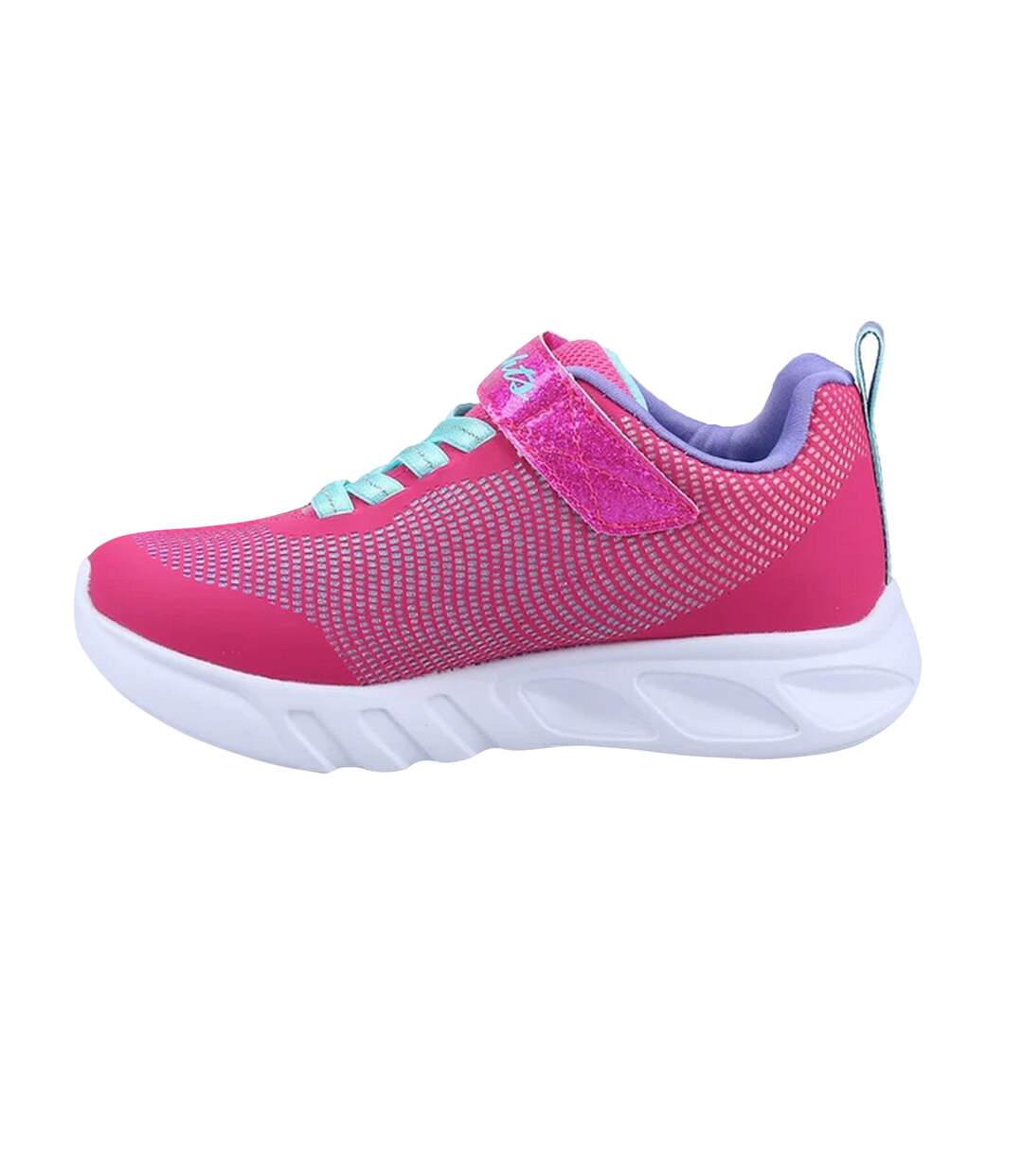 Baskets flicker flash fille rose / bleu / violet Skechers-3