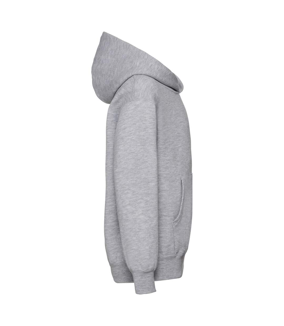 Sweat À Capuche Enfant Oxford Clair Chiné Russell-3