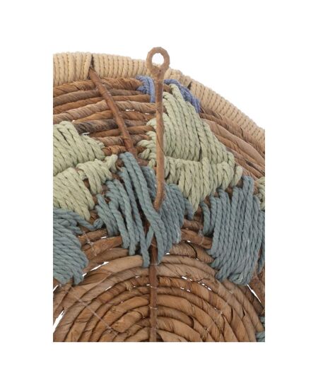 Lot de 3 Déco Murales Branche Bananier 76cm Bleu Clair