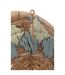 Lot de 3 Déco Murales Branche Bananier 76cm Bleu Clair-2