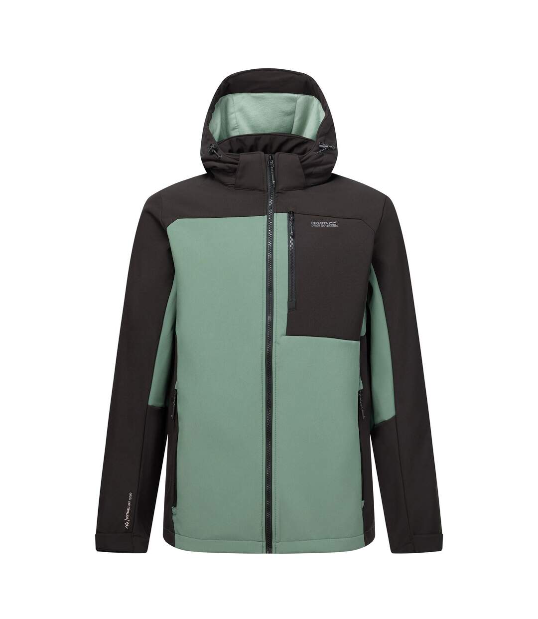 Veste Softshell Hewitts Homme Vert Forêt Foncé Noir Regatta-2