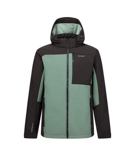 Veste Softshell Hewitts Homme Vert Forêt Foncé Noir Regatta