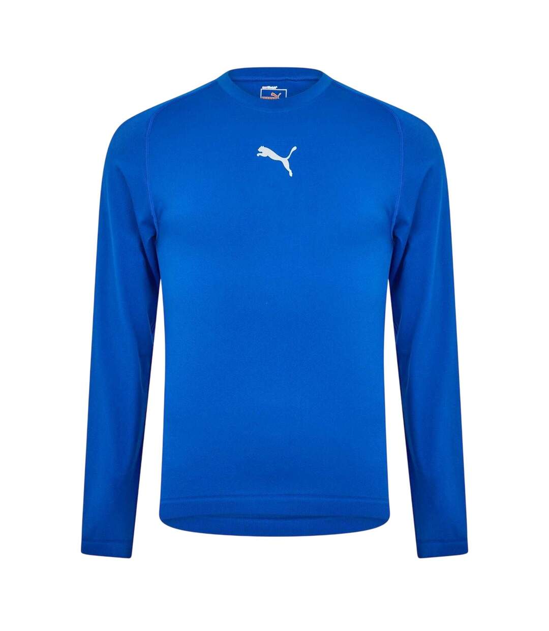 Mens Performance Plain Vent Athletic Shirt Blue Puma-1