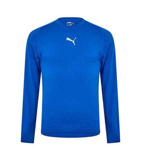 Mens Performance Plain Vent Athletic Shirt Blue Puma