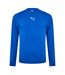 Mens Performance Plain Vent Athletic Shirt Blue Puma-1