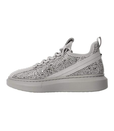 Womens/ladies Glorya Trainers Grey Steve Madden