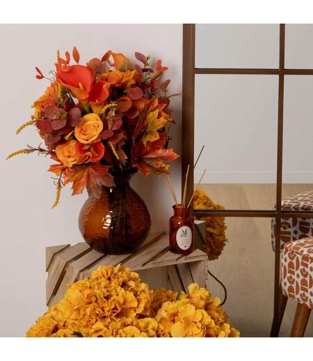 Bouquet Artificiel Automnal James 55cm Orange