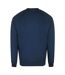 Mens Total Eclipse Distressed Logo Raglan Sweatshirt Blue Diesel-2