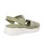 Womens/ladies Eletta Crossover Strap Sandals Sage Green Cipriata-2