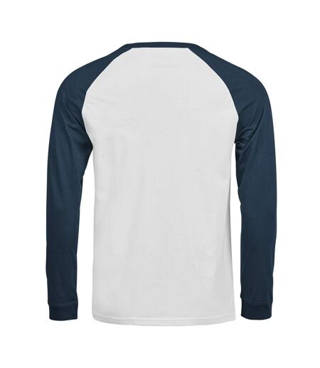 T-shirt Baseball Unlabeled Homme Blanc Bleu Foncé Tee Jays