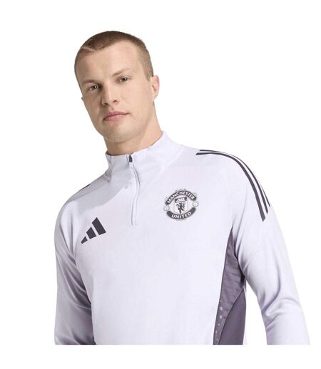 Haut De Survêtement Motif/style Manchester United Fc Homme Violet Noir Adidas