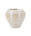 Vase Rond en Céramique Perly 27cm Blanc-1